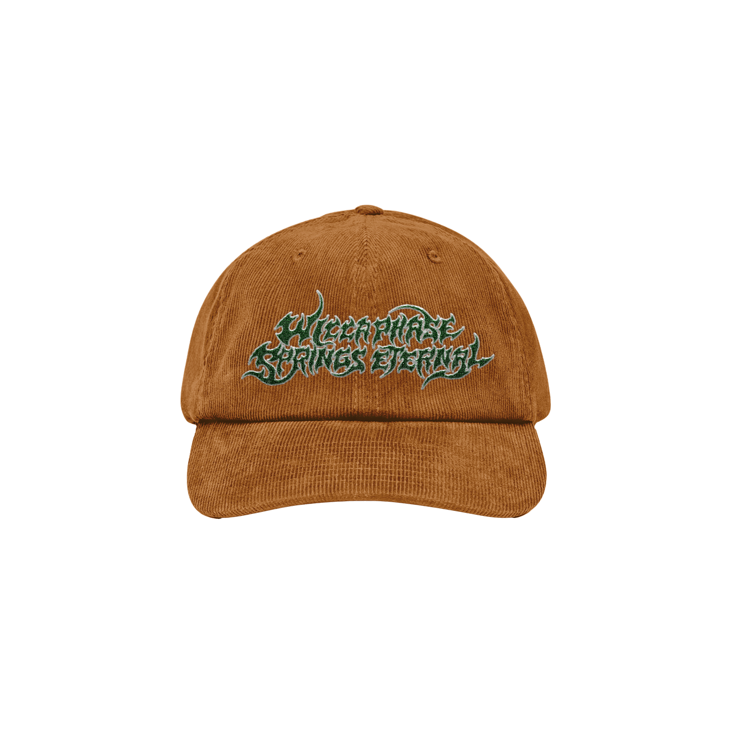 Embroidered Corduroy Logo Hat (Sienna/White/Green)