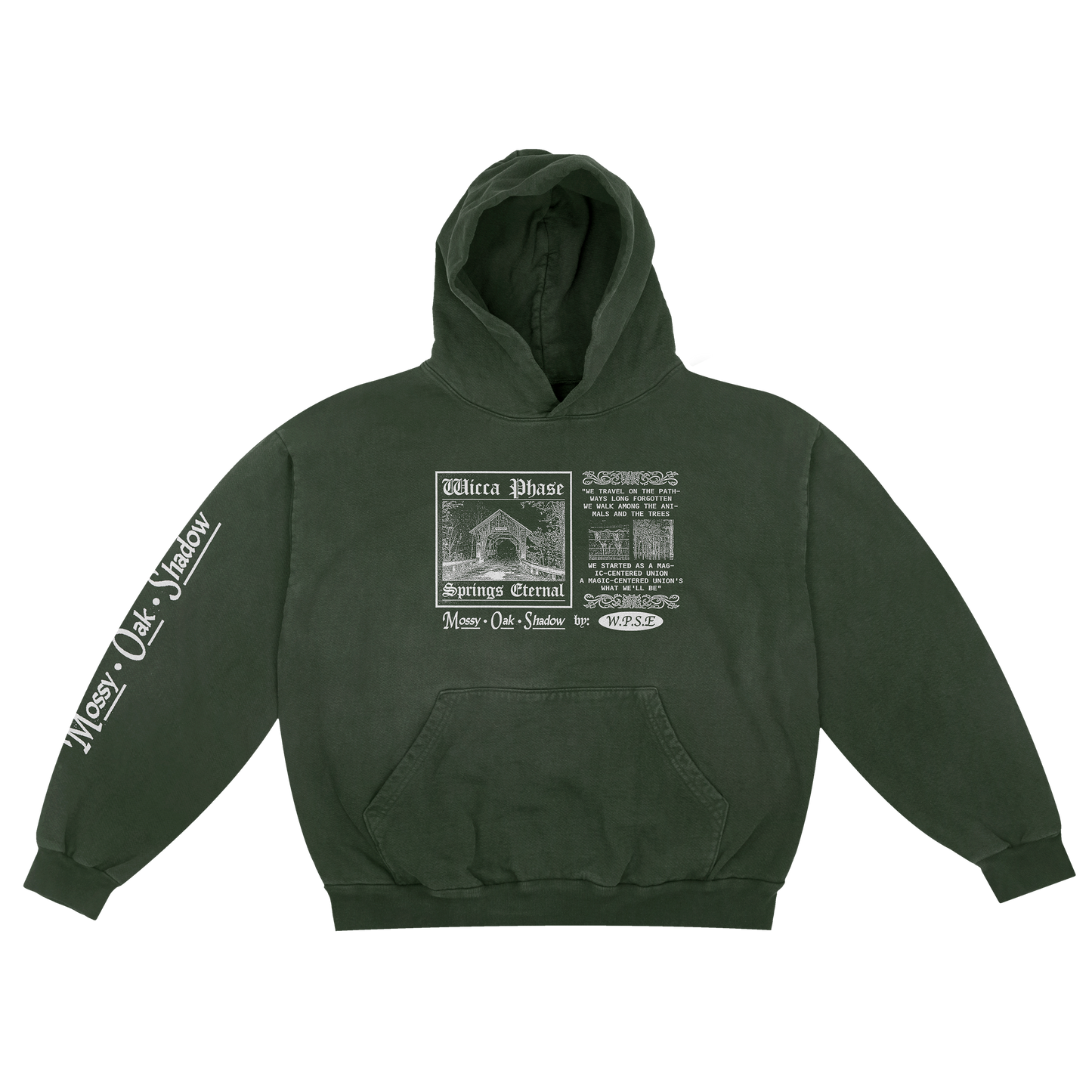 Long Forgotten Path Pullover Hooded Sweatshirt (Forest)