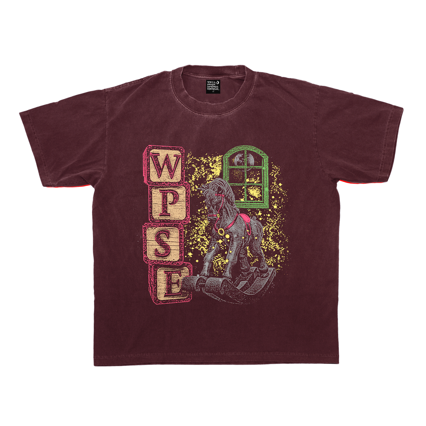 Horseback T-Shirt (Burgundy)