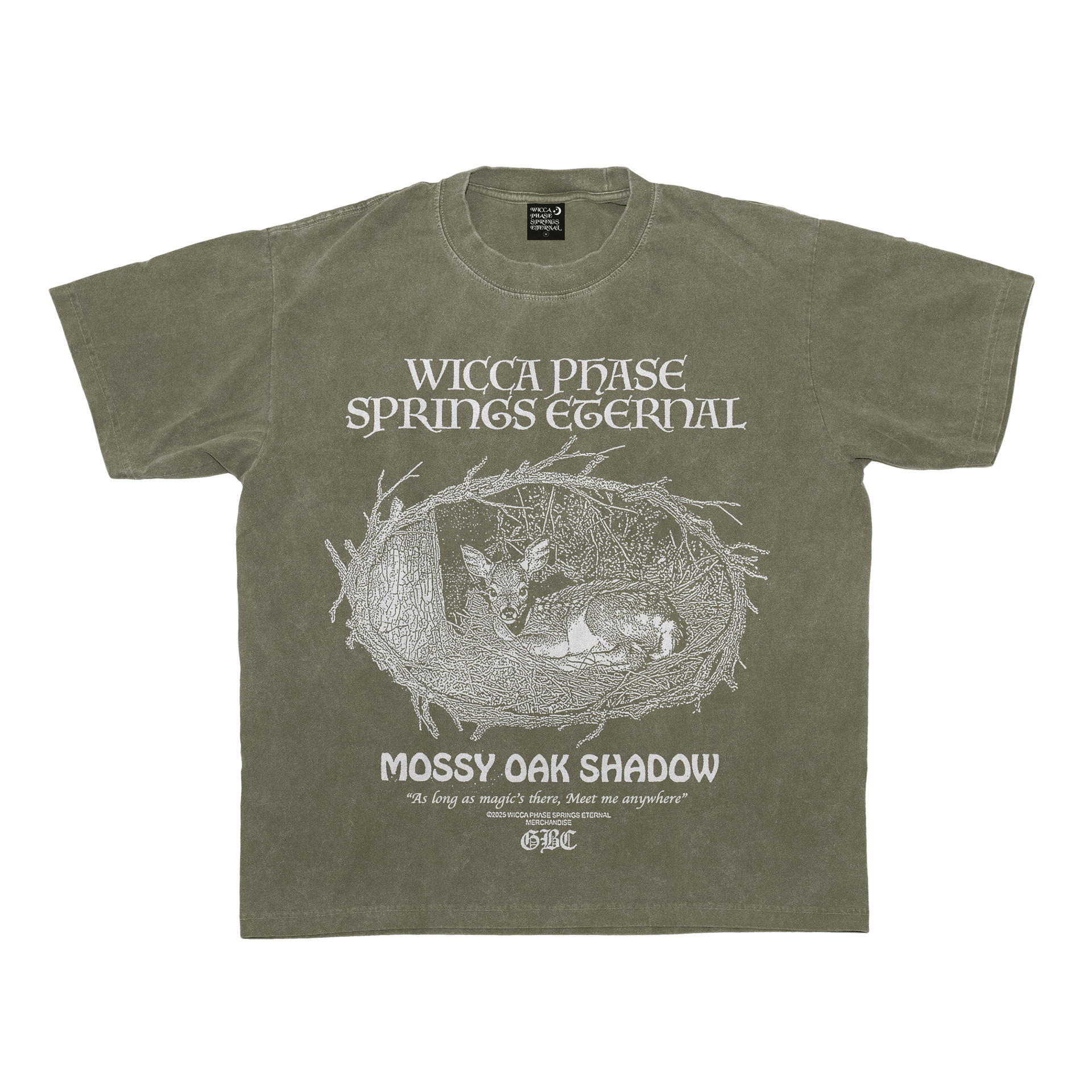 Wicca Phase As Long As Magic's There T-Shirt (Moss) | Wicca Phase