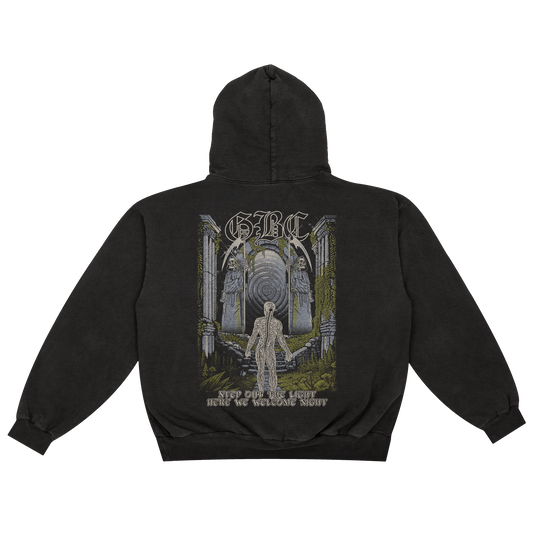 Step Out The Light Stone Washed Pullover Hooded Sweatshirt