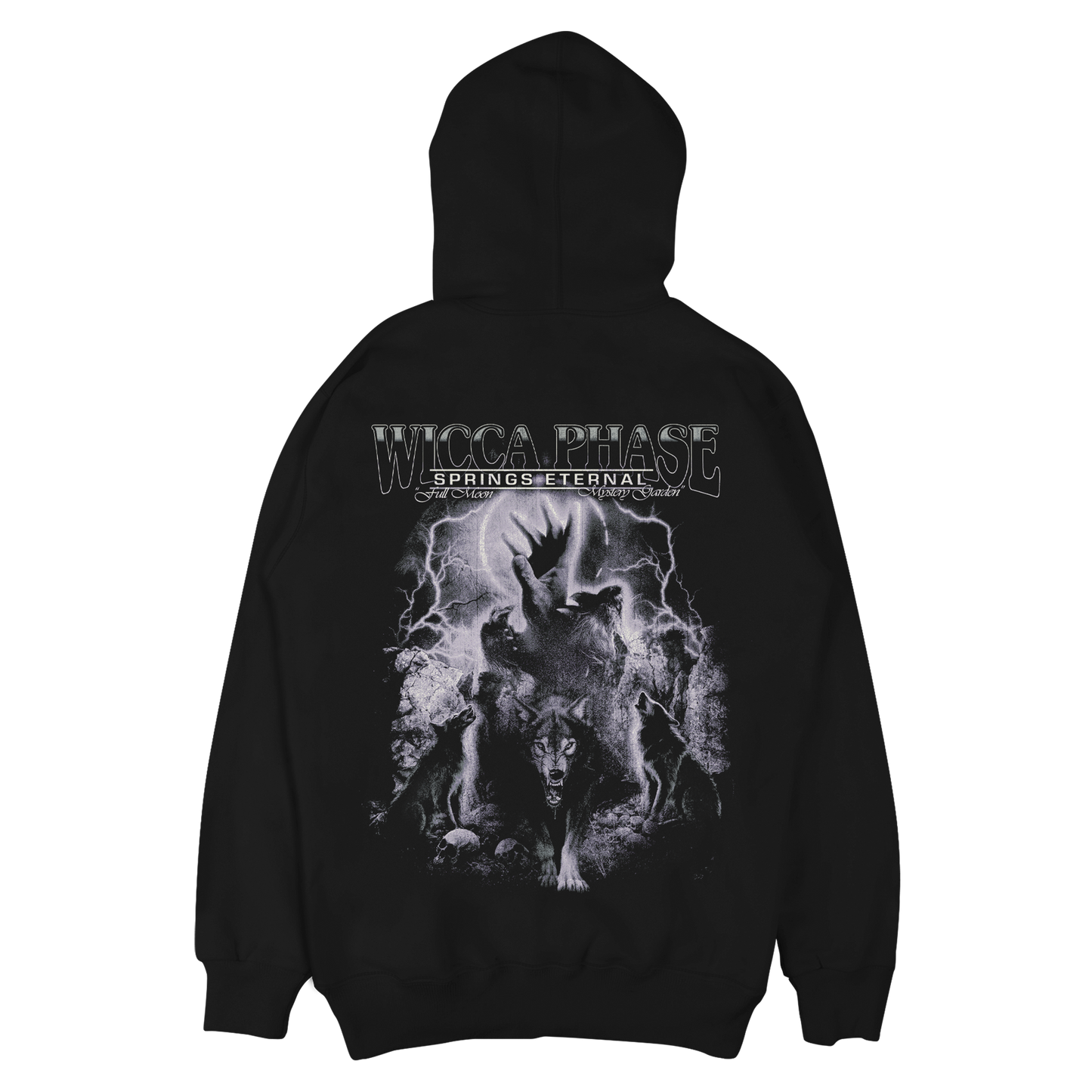 The Wolf's Cry at Midnight Pullover Hooded Sweatshirt